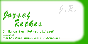 jozsef retkes business card